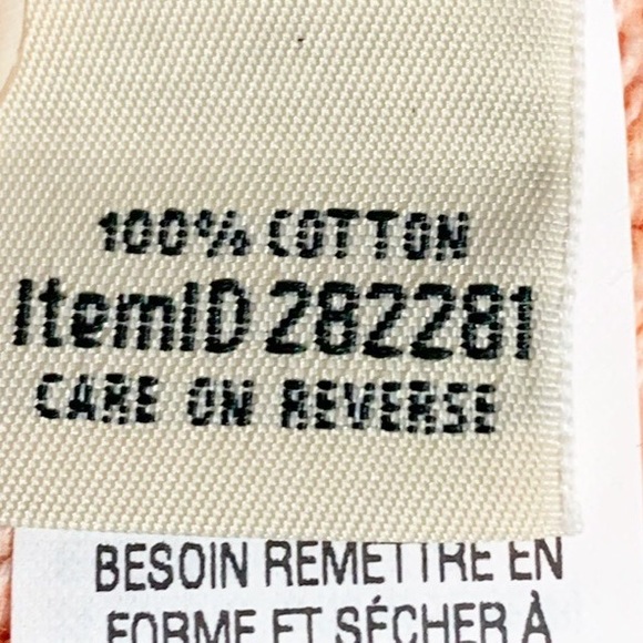 L. L. Bean 100% Cotton Three Quarter Sleeved Rounded Neckline Sweater Light 🍊🧡 - Picture 9 of 11